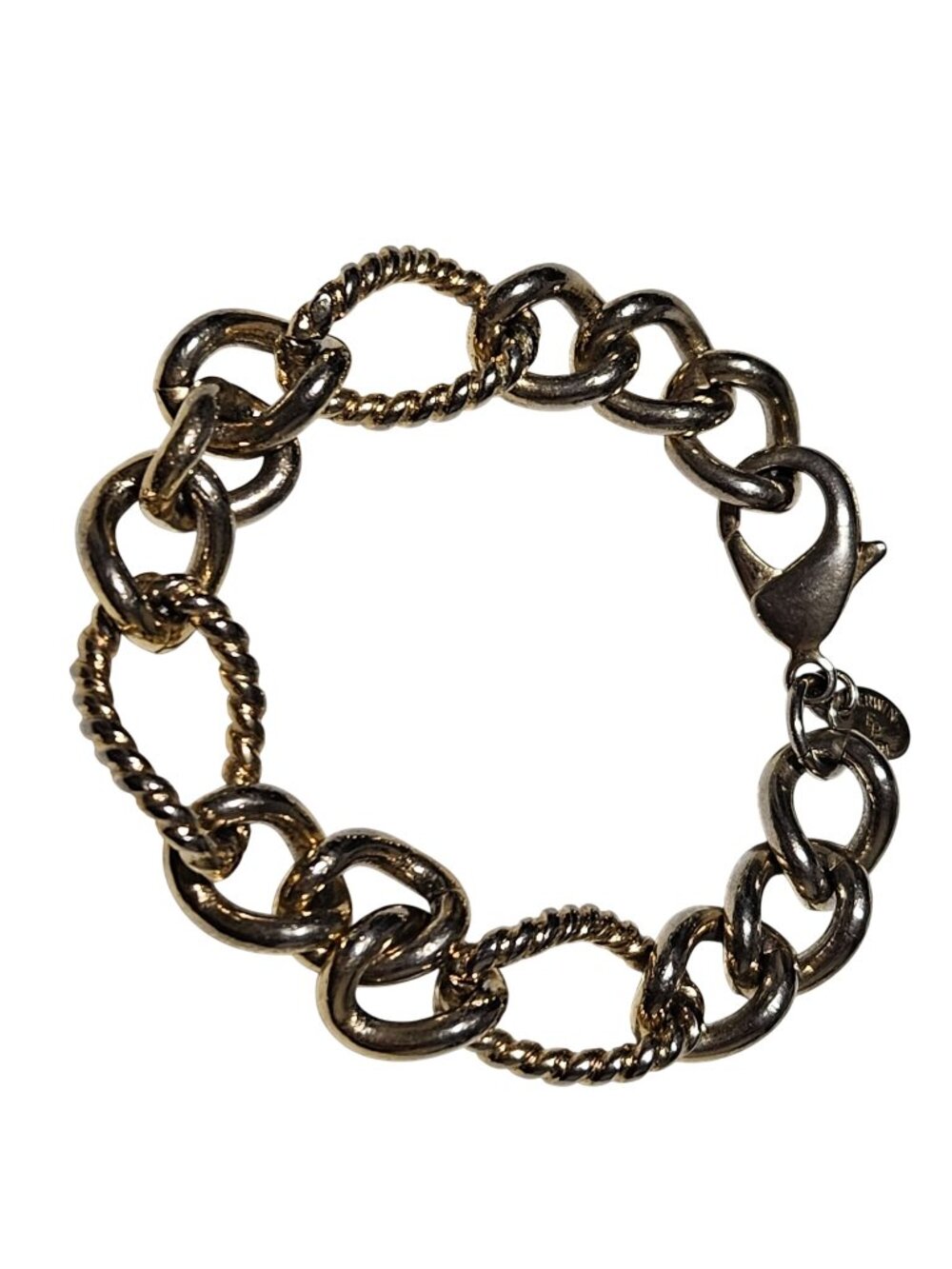 Erwin Pearl Chain Link Bracelet Elegant Gold Tone Classic Fashion Jewelry Women